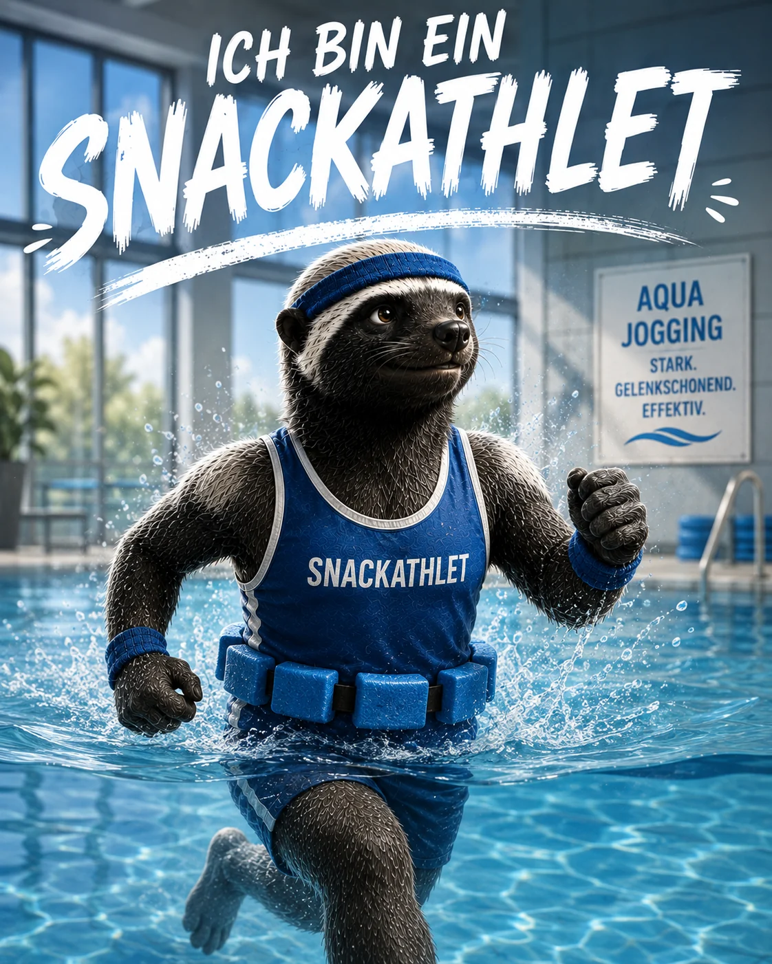 SnackAthlet beim Aqua Jogging