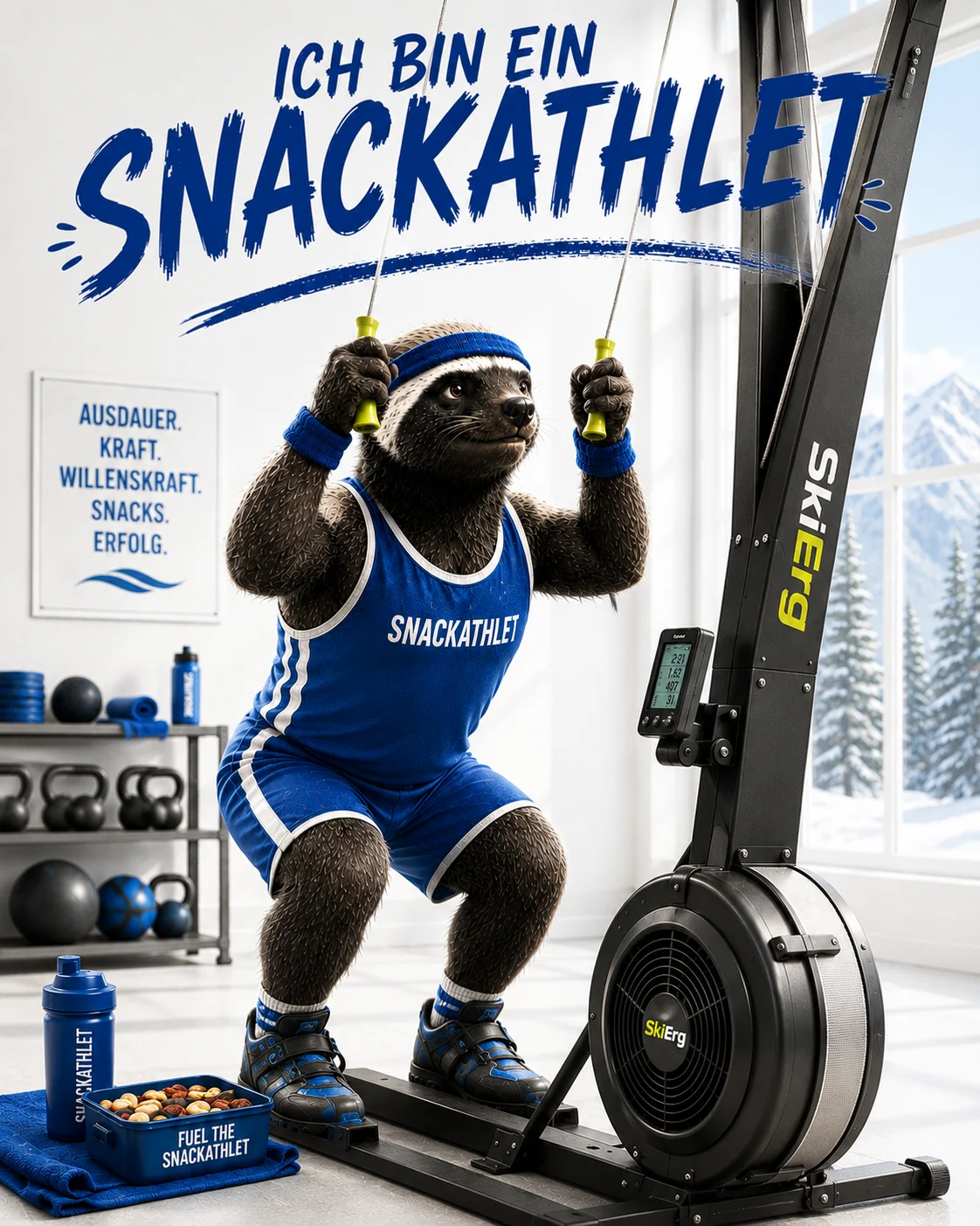 SnackAthlet am SkiErg